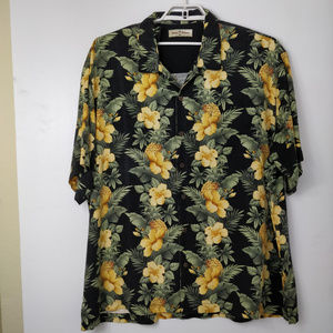 Tommy Bahama Men's Short Sleeve Hawaiian 100% Silk